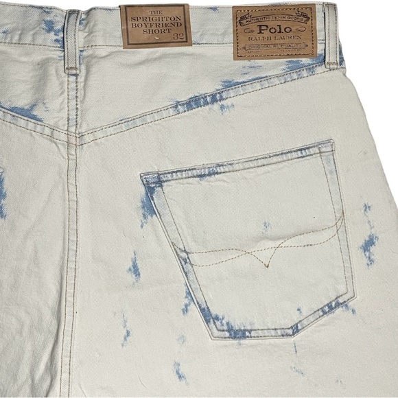 Women's Polo Ralph Lauren The Sprighton Boyfriend Shorts Size 32 Stonewash NWT - Picture 4 of 4